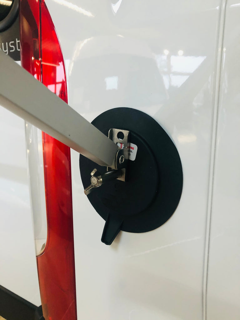 Magnethalterset für die Markisenstützfüße an Blechkarosserien für Bus, Van und Kastenwagen / optionales Zubehör