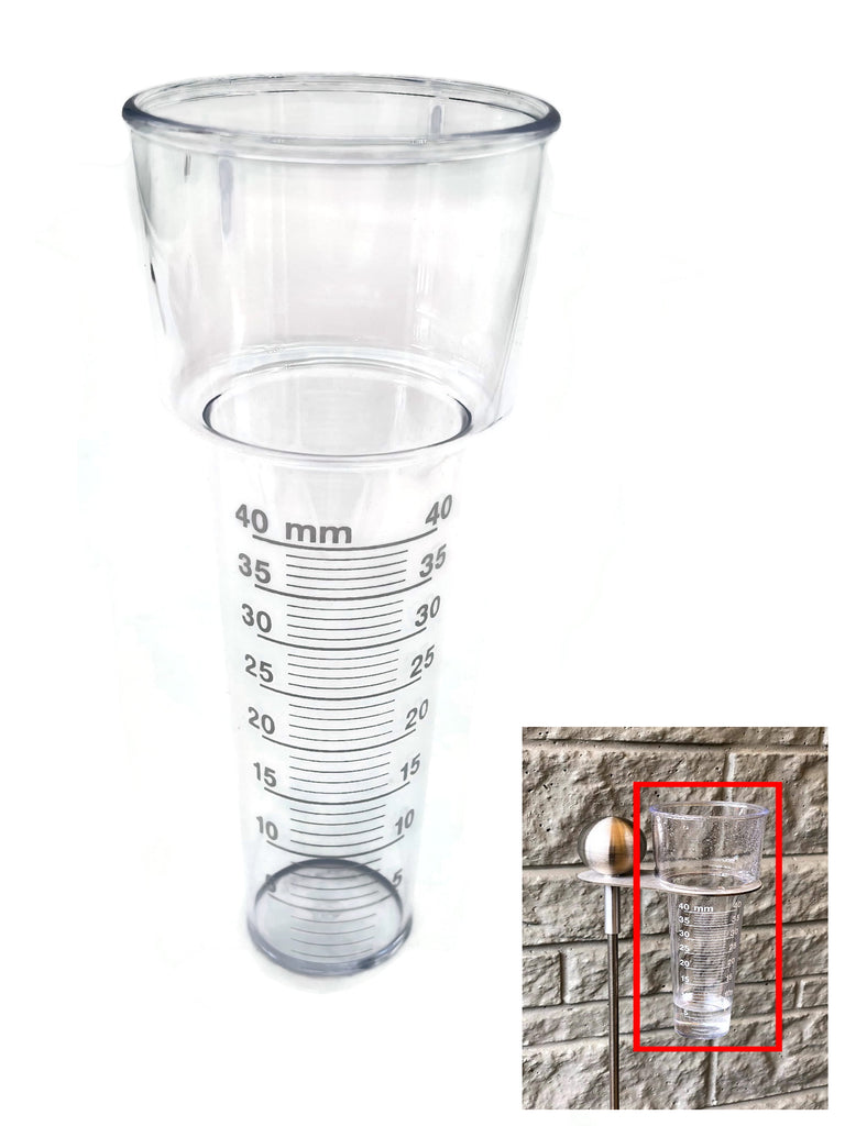 Ersatzglas für Regenmesser 2.0 und Analoge-Wetterstation aus Kunststoff