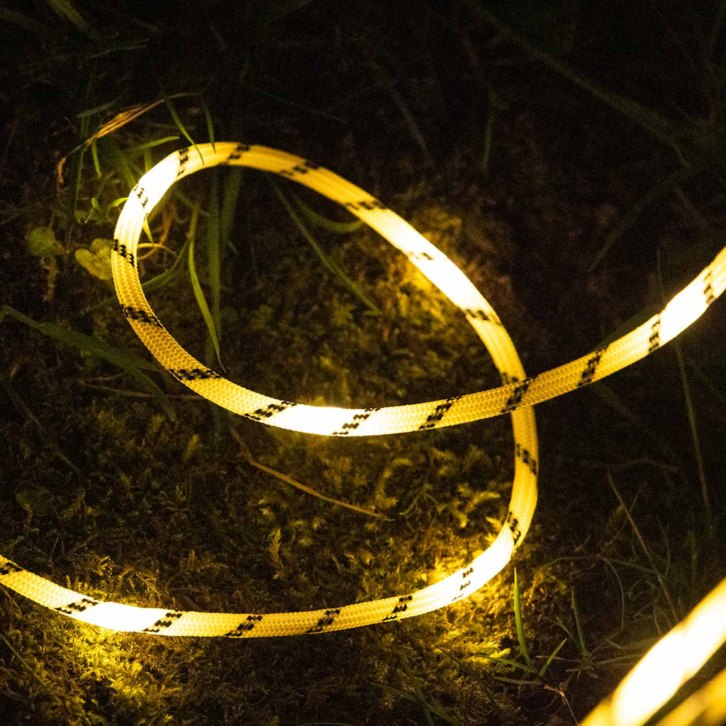 Das Leuchttau /  Stoffseil mit verbauten LEDs