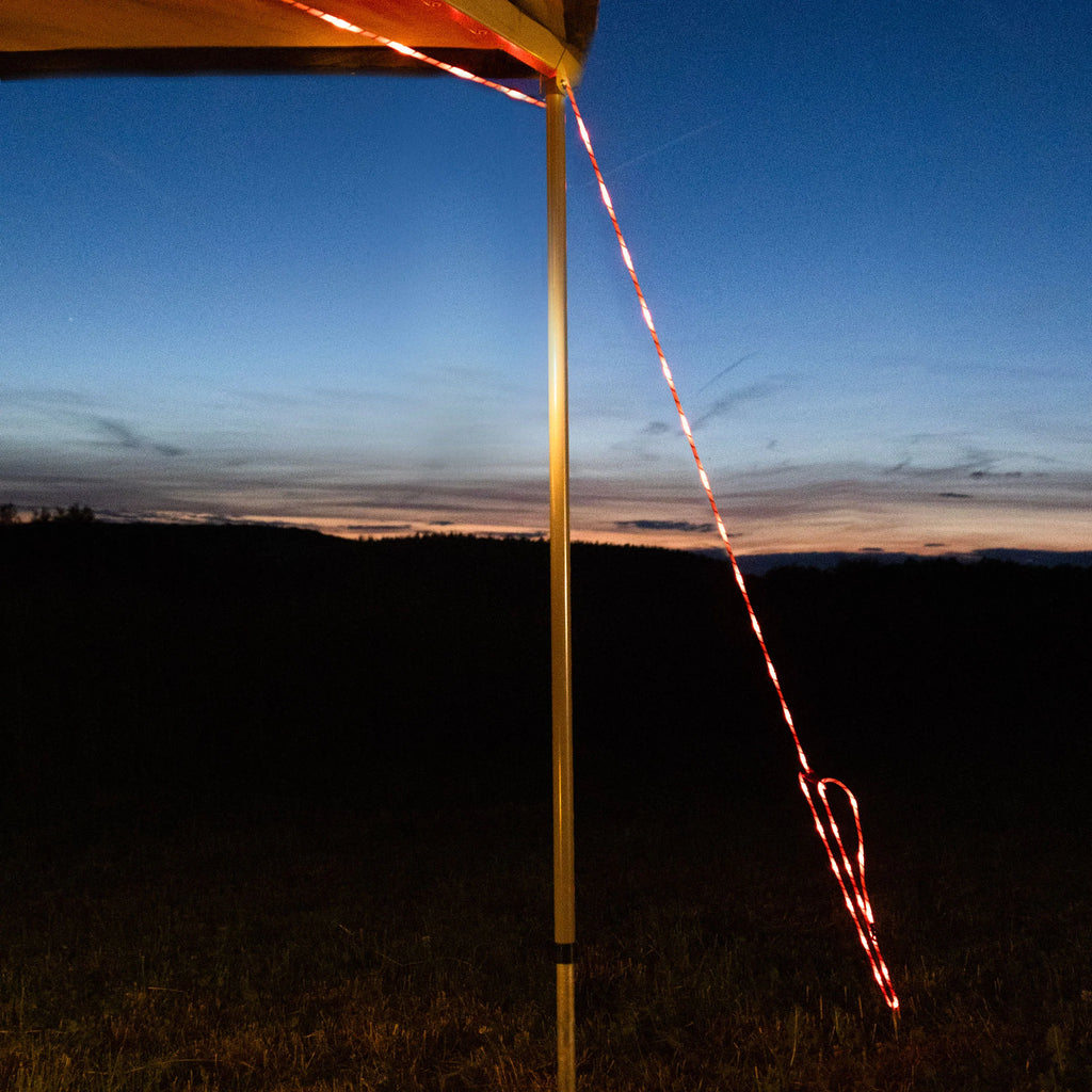 Das Leuchttau /  Stoffseil mit verbauten LEDs