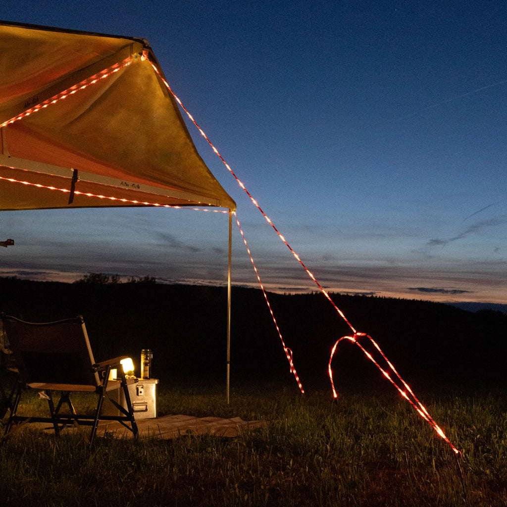 Das Leuchttau /  Stoffseil mit verbauten LEDs