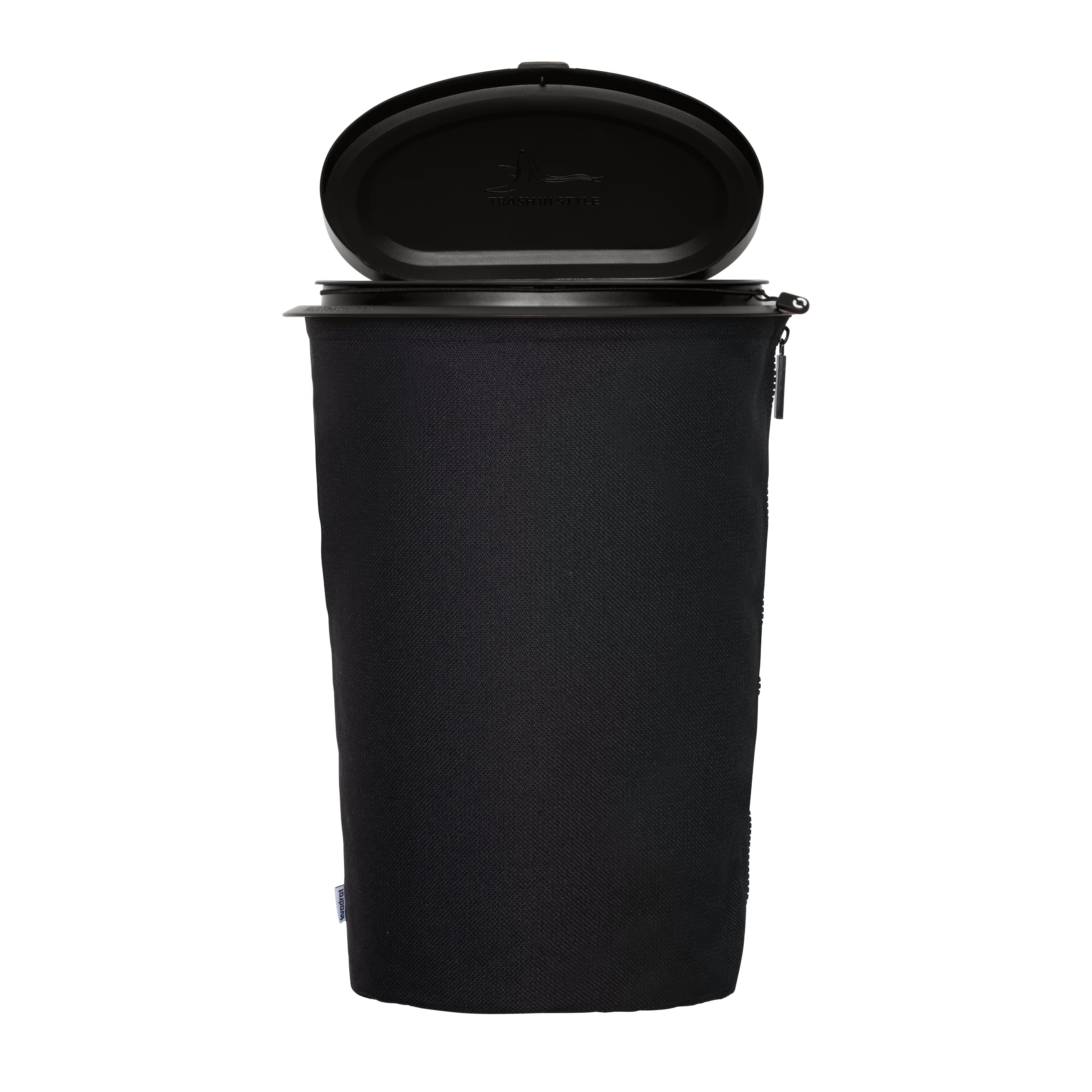Flextrash 9 Liter Mülleimer SCHWARZ mit Deckel (ohne Halterung) – STYYL