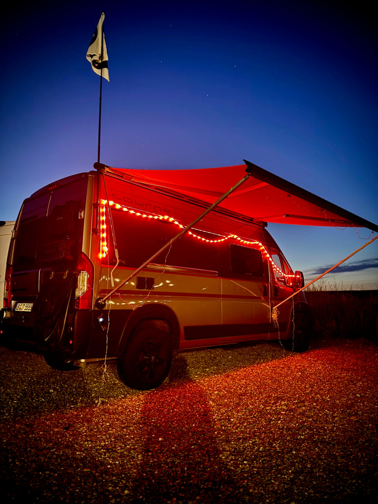 Das Leuchttau /  Stoffseil mit verbauten LEDs