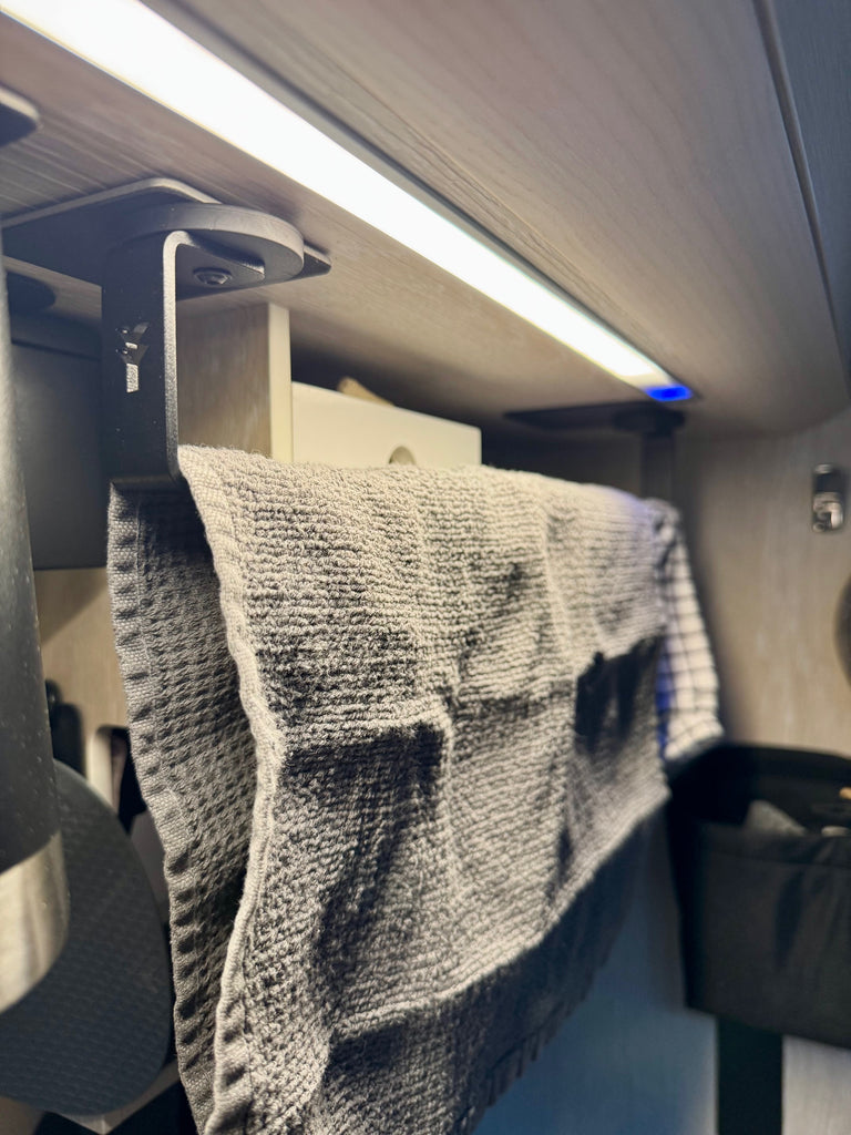 Basic magnetische Geschirr-Handtuchstange 41cm / Magnet inkl. Haftgründe zum kleben