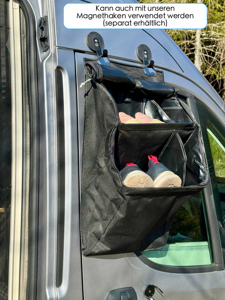 magnetischer Outdoor Organizer für Schuhe und Campingzubehör