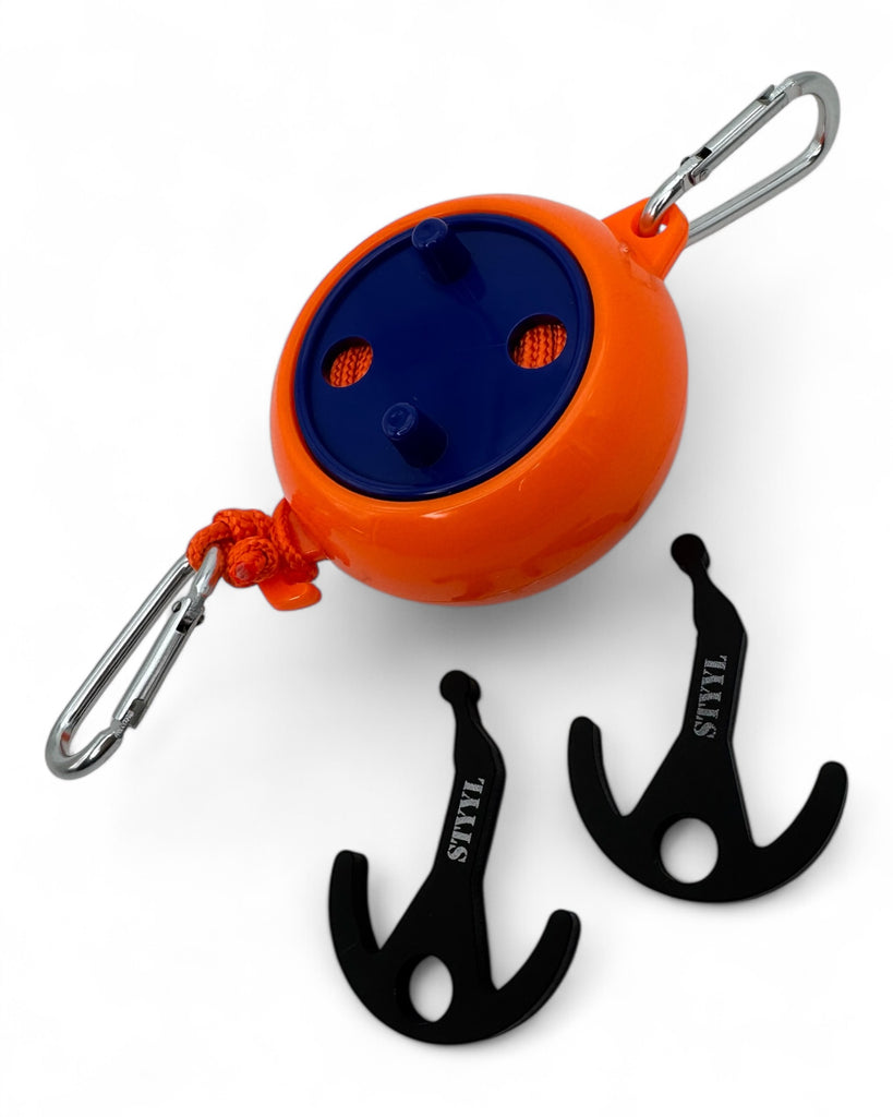 8m Wäscheleine - Set - inkl. Karabiner und Kederhaken