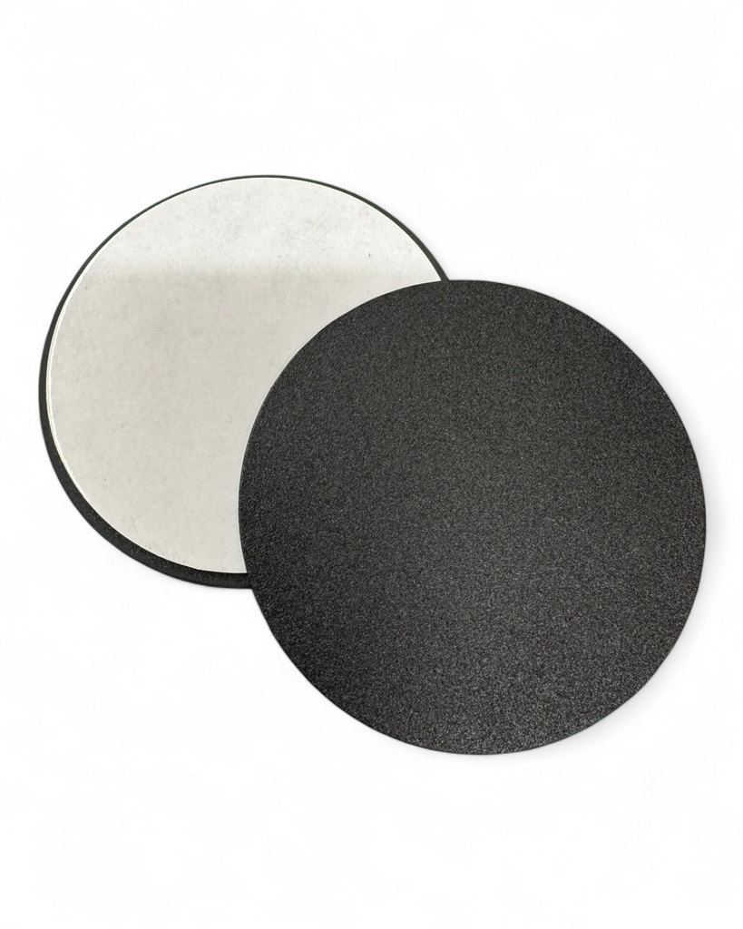 2 Stück Plättchen Ø7,4cm schwarz