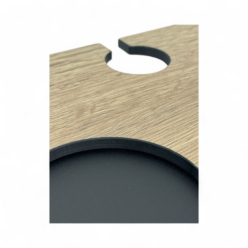 HolztablettY – Tablett in edler Eichenoptik (ohne Stativ)