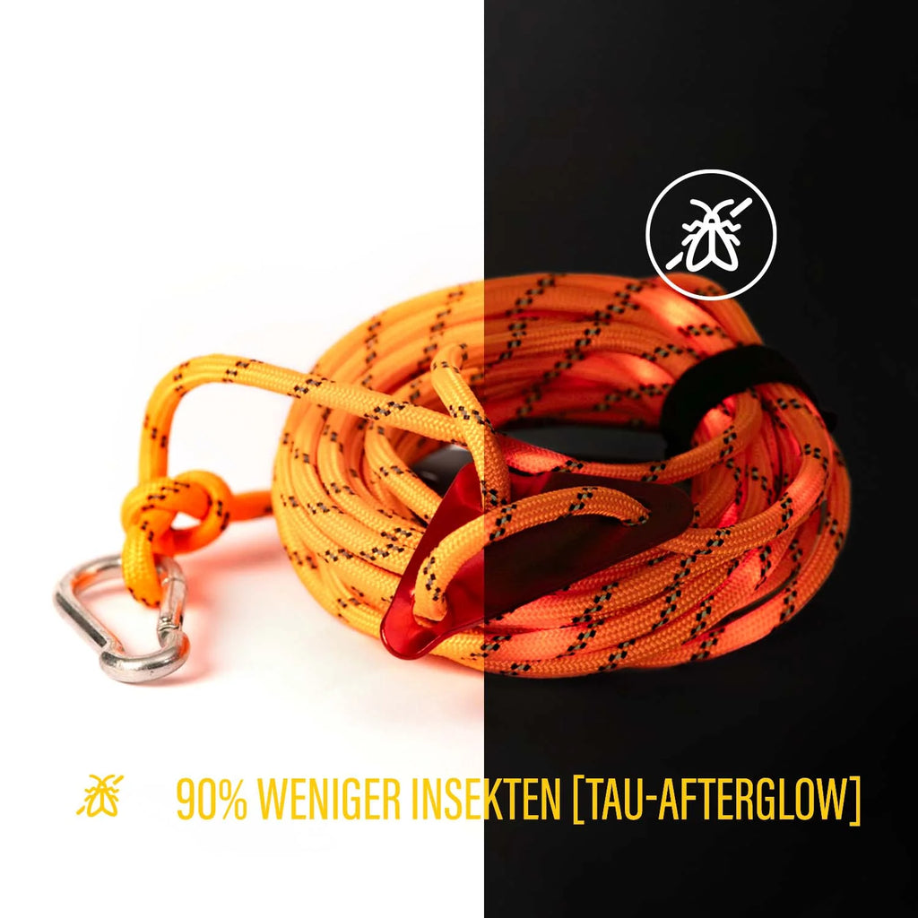 Das Leuchttau /  Stoffseil mit verbauten LEDs