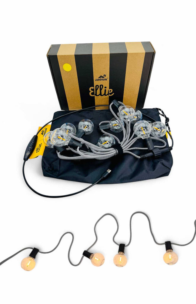 Retro Lichterkette "Ellie" - 3m - 10 Lampen - USB-C
