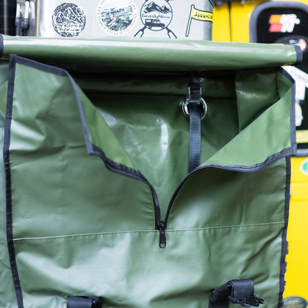 Hecktasche für Müll und Holz