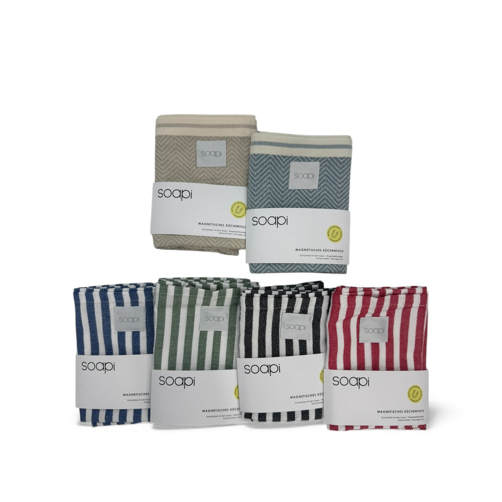 SOAPI Küchentücher - dein magnetisches Küchentuch aus 100% Baumwolle