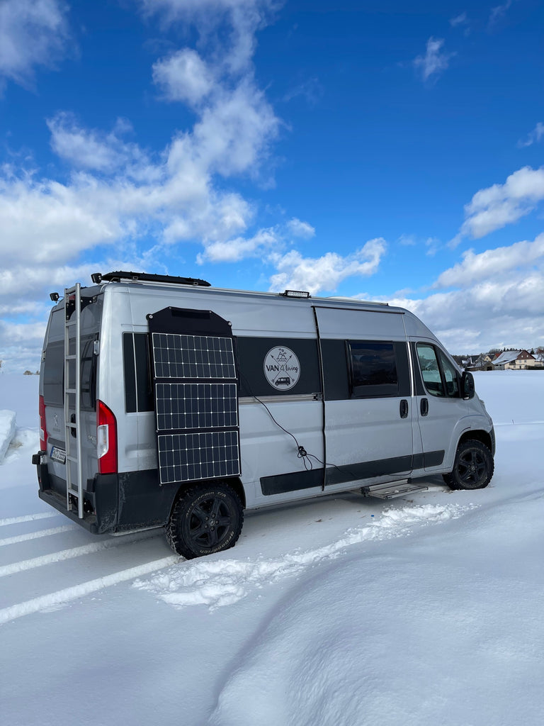 Magnethalterset für Solartaschen an Blechkarosserien für Bus, Van und Kastenwagen